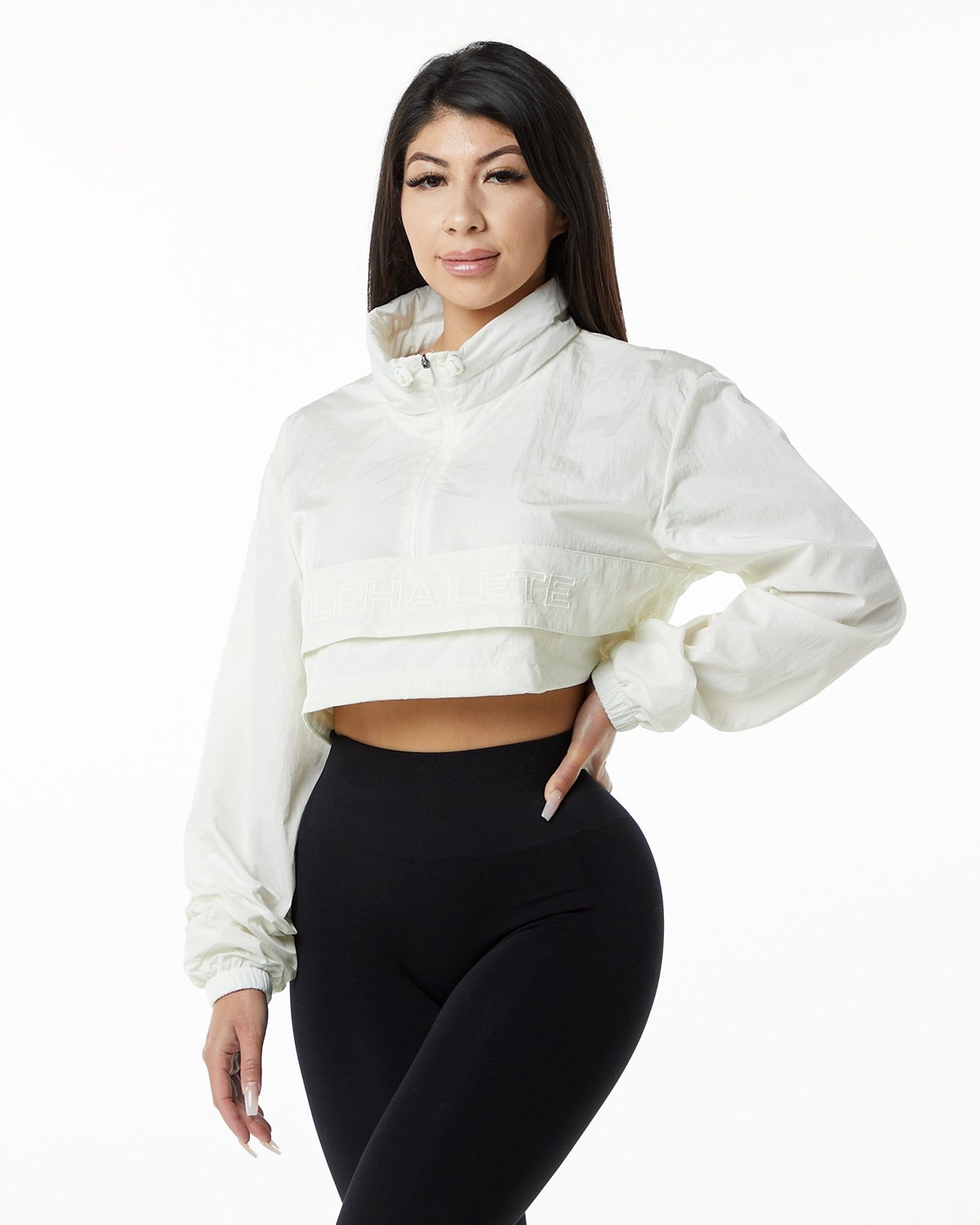 Sage Alphalete All-Purpose Crop Jacket | UGYLKS147