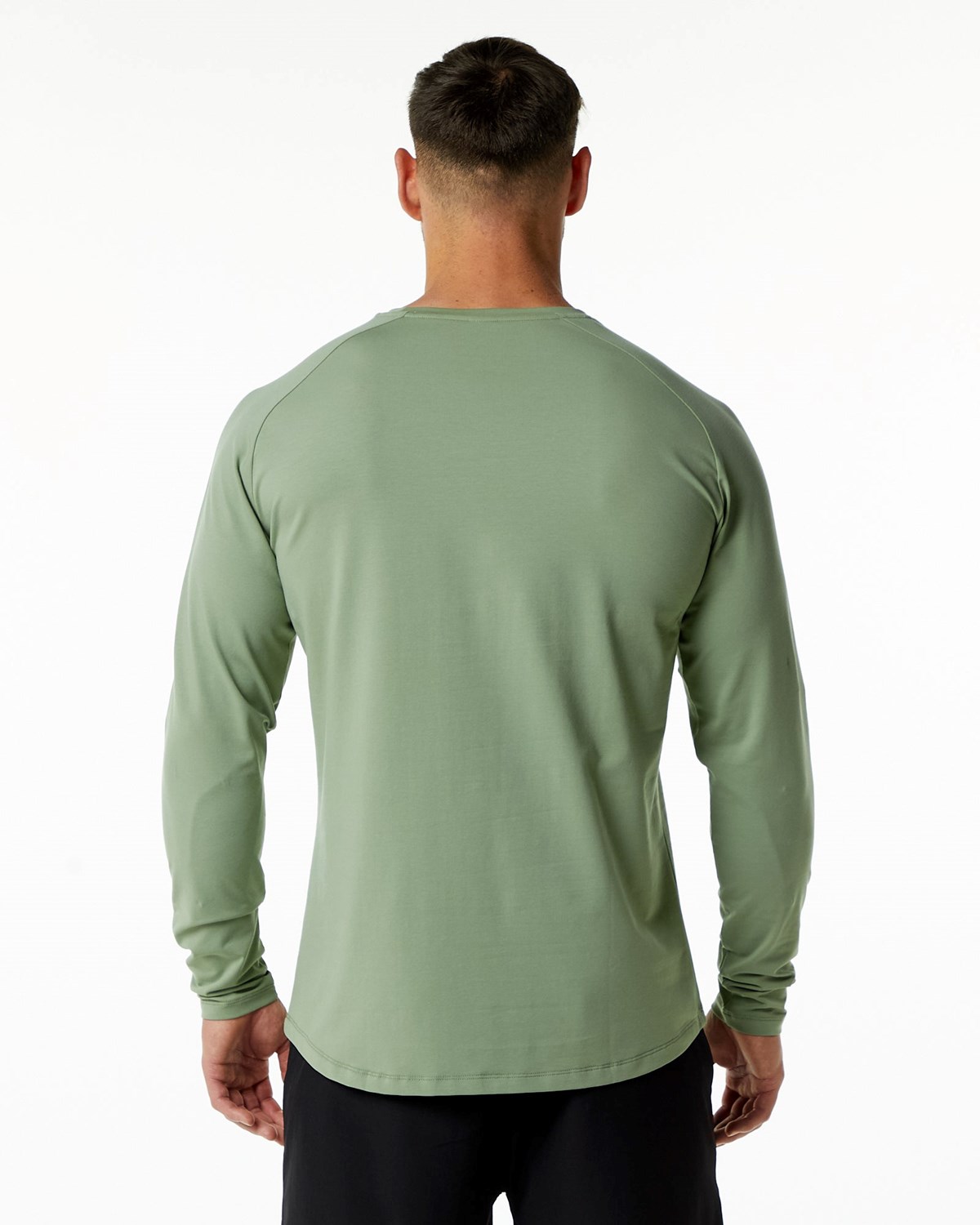 Sage Alphalete Fitted Performance Long Sleeve | QJAOEX879