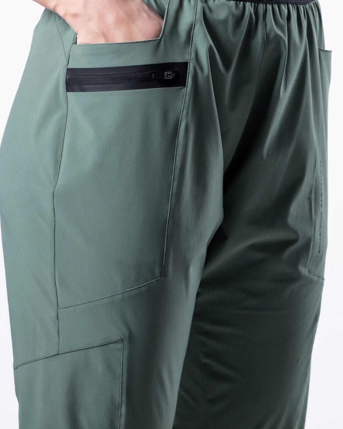 Sage Green Alphalete Woven 4-Way Stretch 28