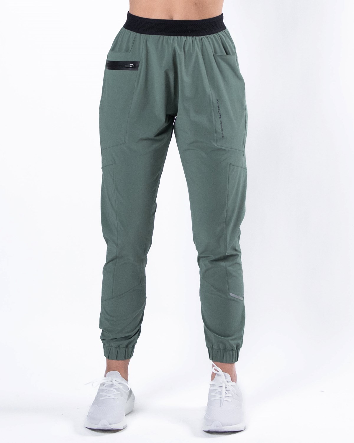 Sage Green Alphalete Woven 4-Way Stretch 28\