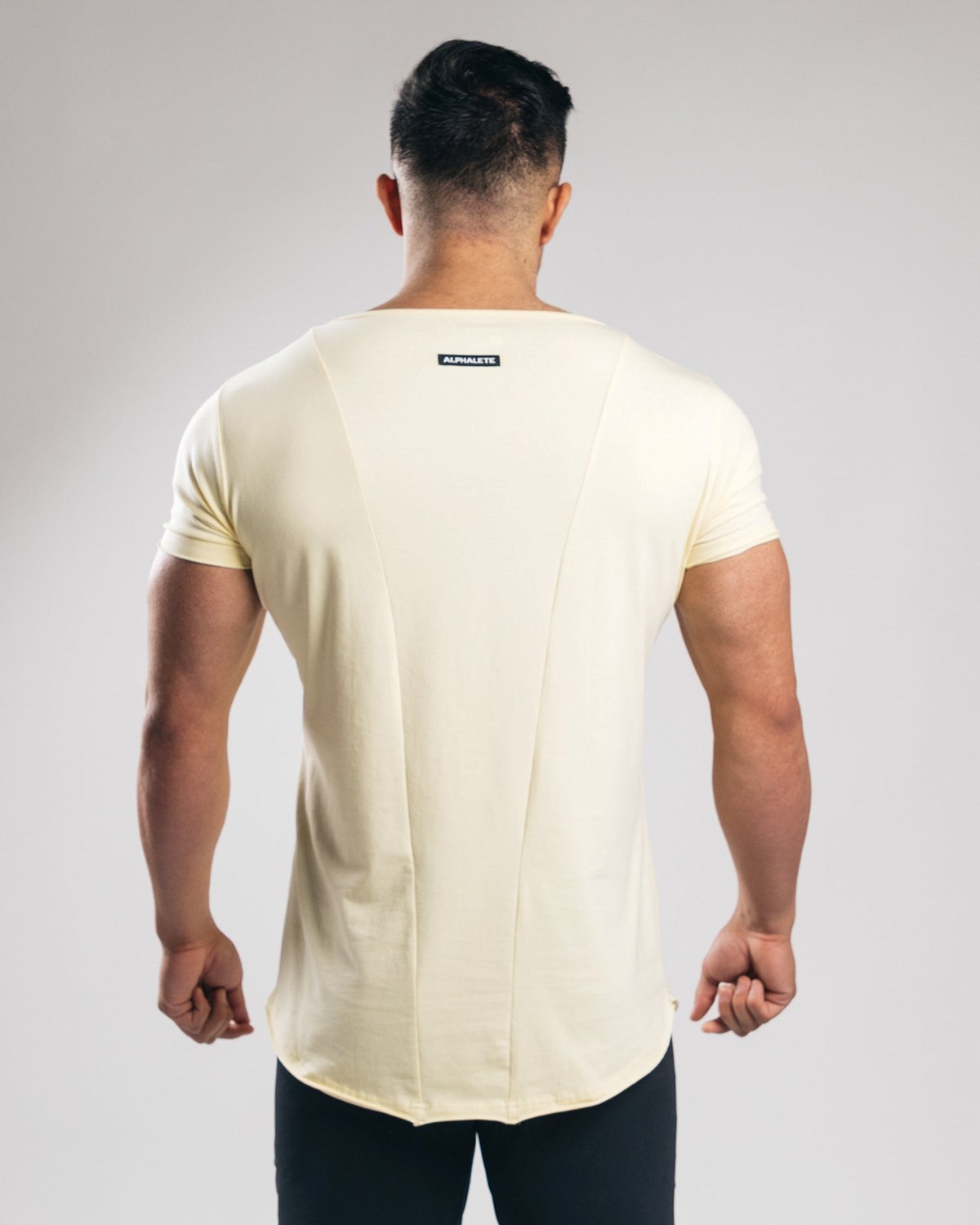 Sea Salt Alphalete Fitted Short Sleeve | XJYTMV213