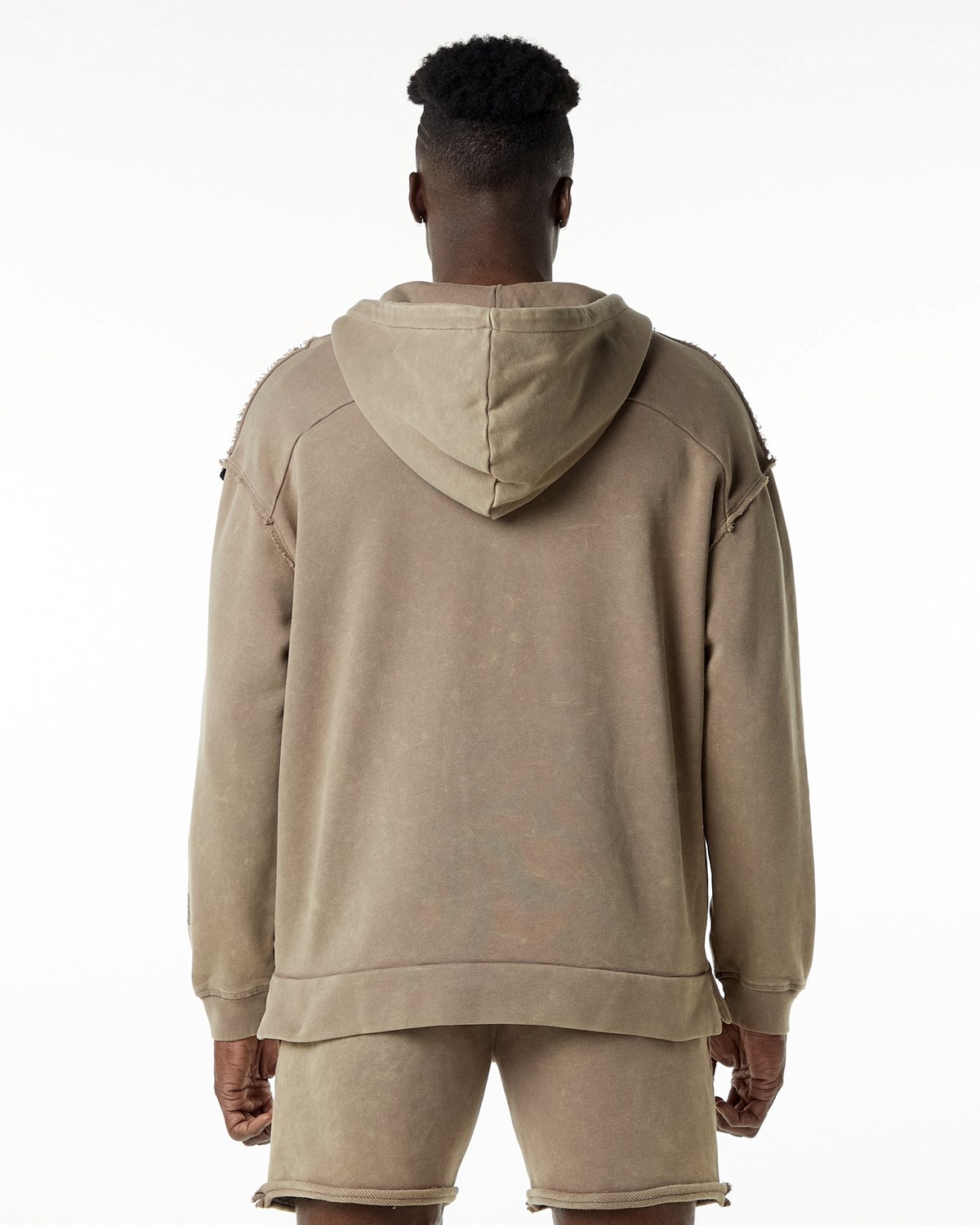 Smokey Quartz Alphalete Heavyweight Washed Terry Hoodie | ICLONM195