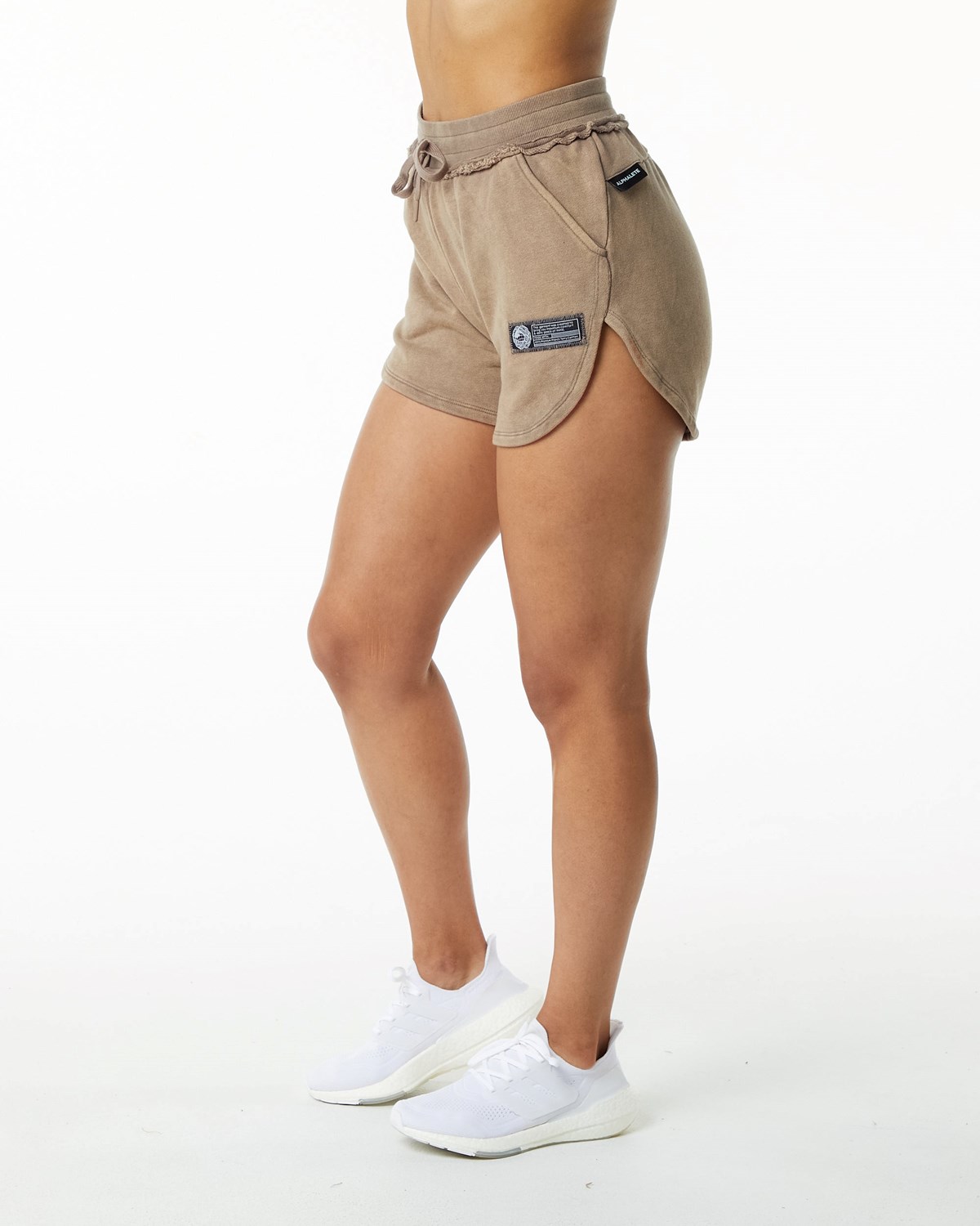 Smokey Quartz Alphalete Heavyweight Washed Terry Short | UALWJH286