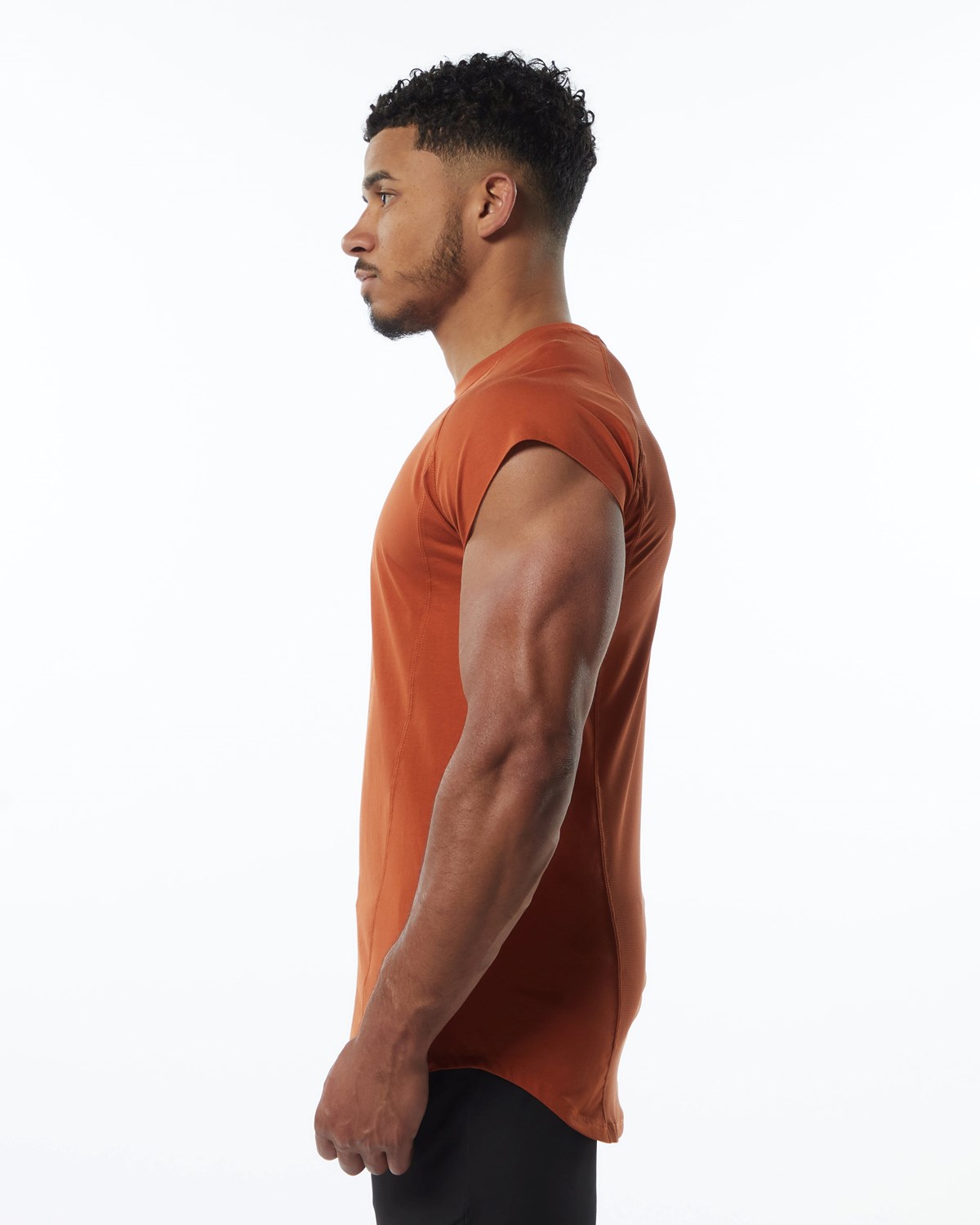 Sour Tangerine Alphalete High Performance Sleeveless Tee | UENKTA129