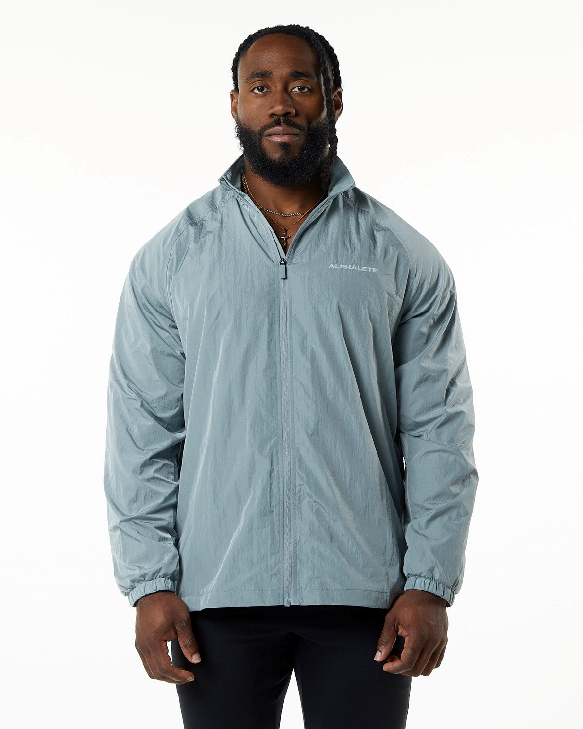 Steel Blue Alphalete All-Purpose Jacket | GBJNFQ524