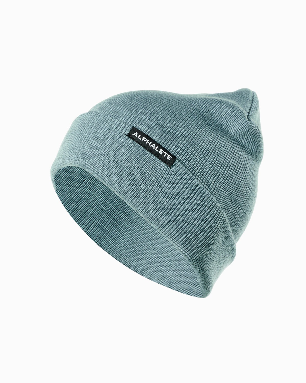 Storm Blue Alphalete Cotton Knit Beanie | XMLBHK709