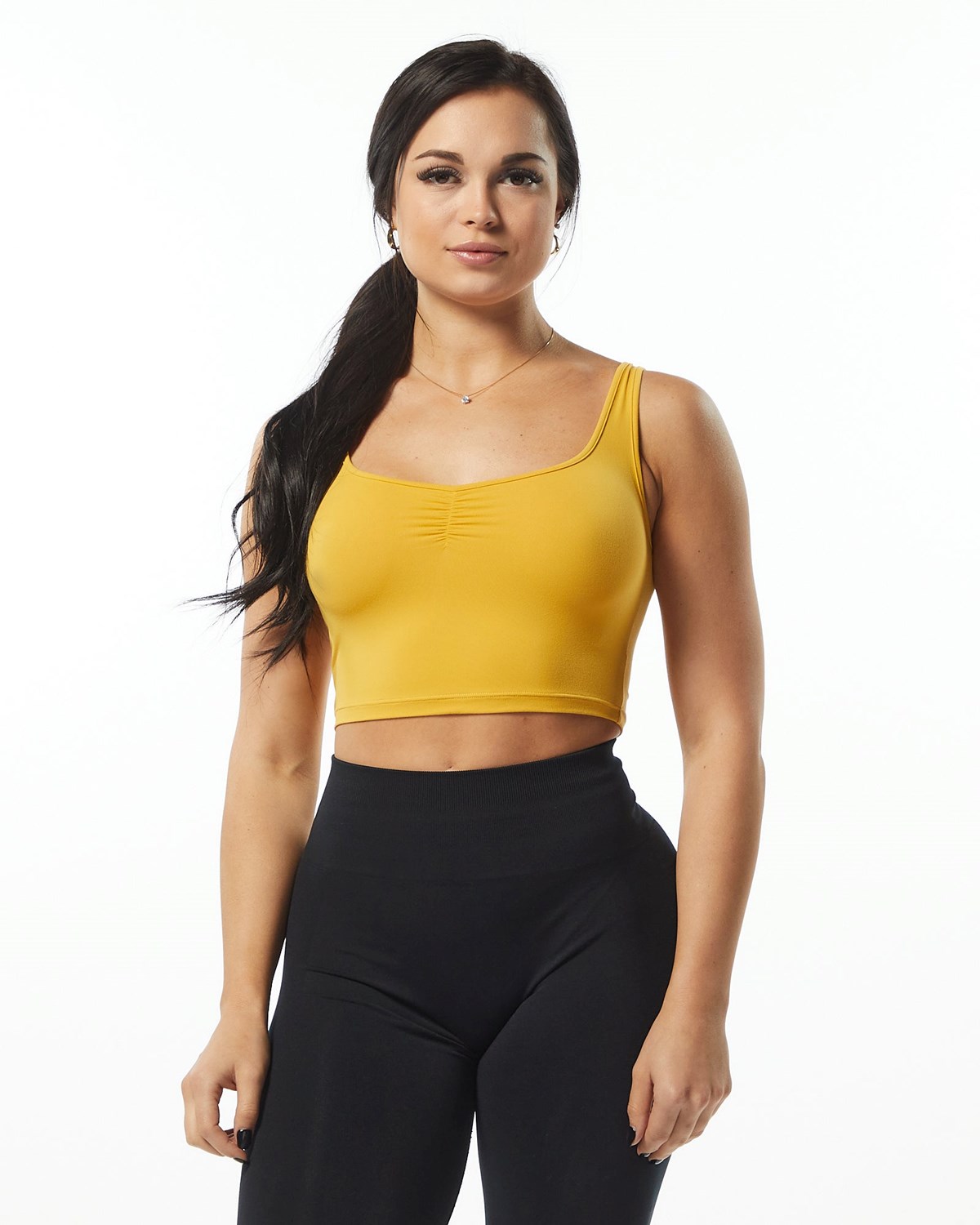 Sunflower Alphalete Fitted Square Neck Tank | BDUTNO719