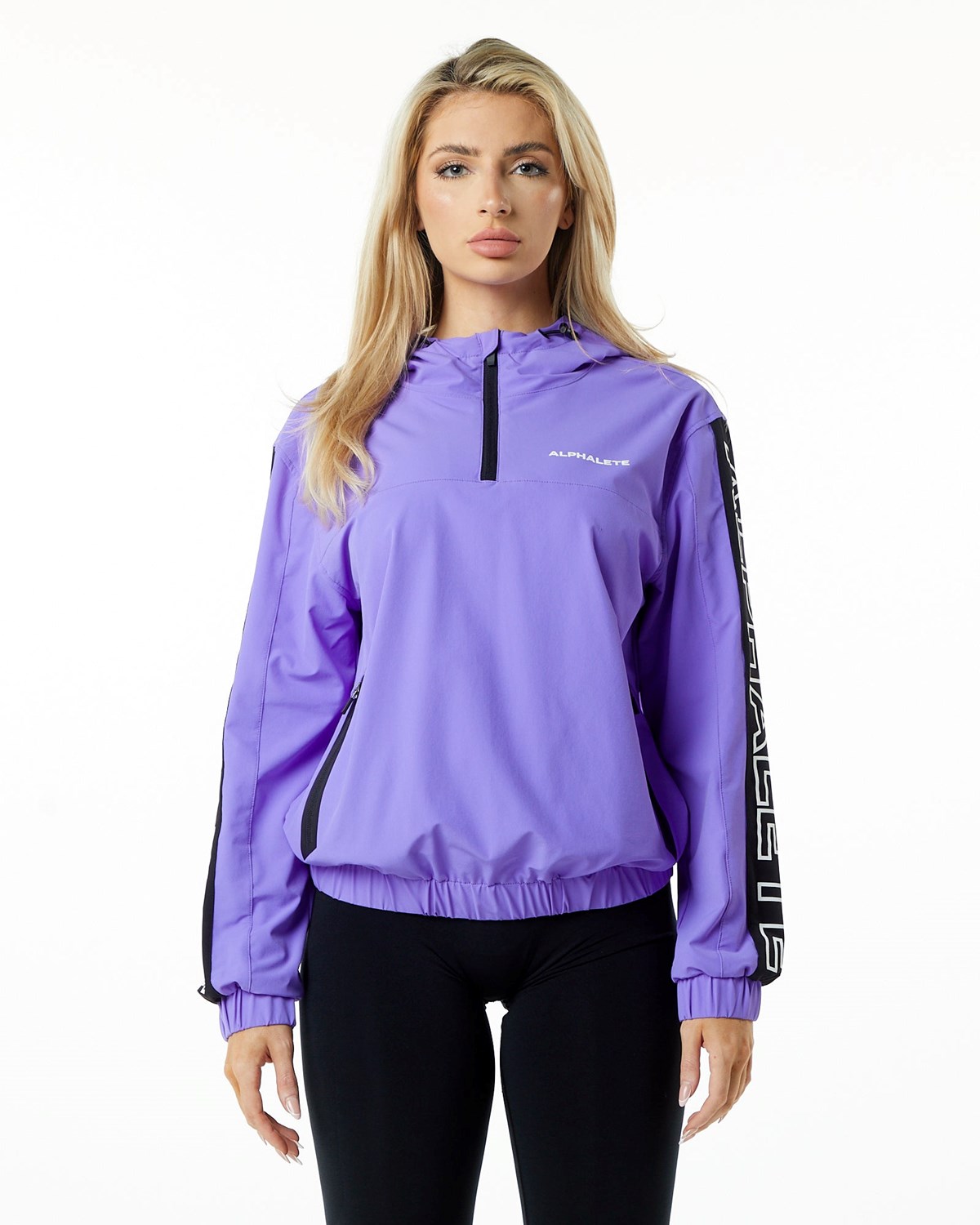 Synthetic Violet Alphalete Woven Performance Jacket | CWGDVZ357