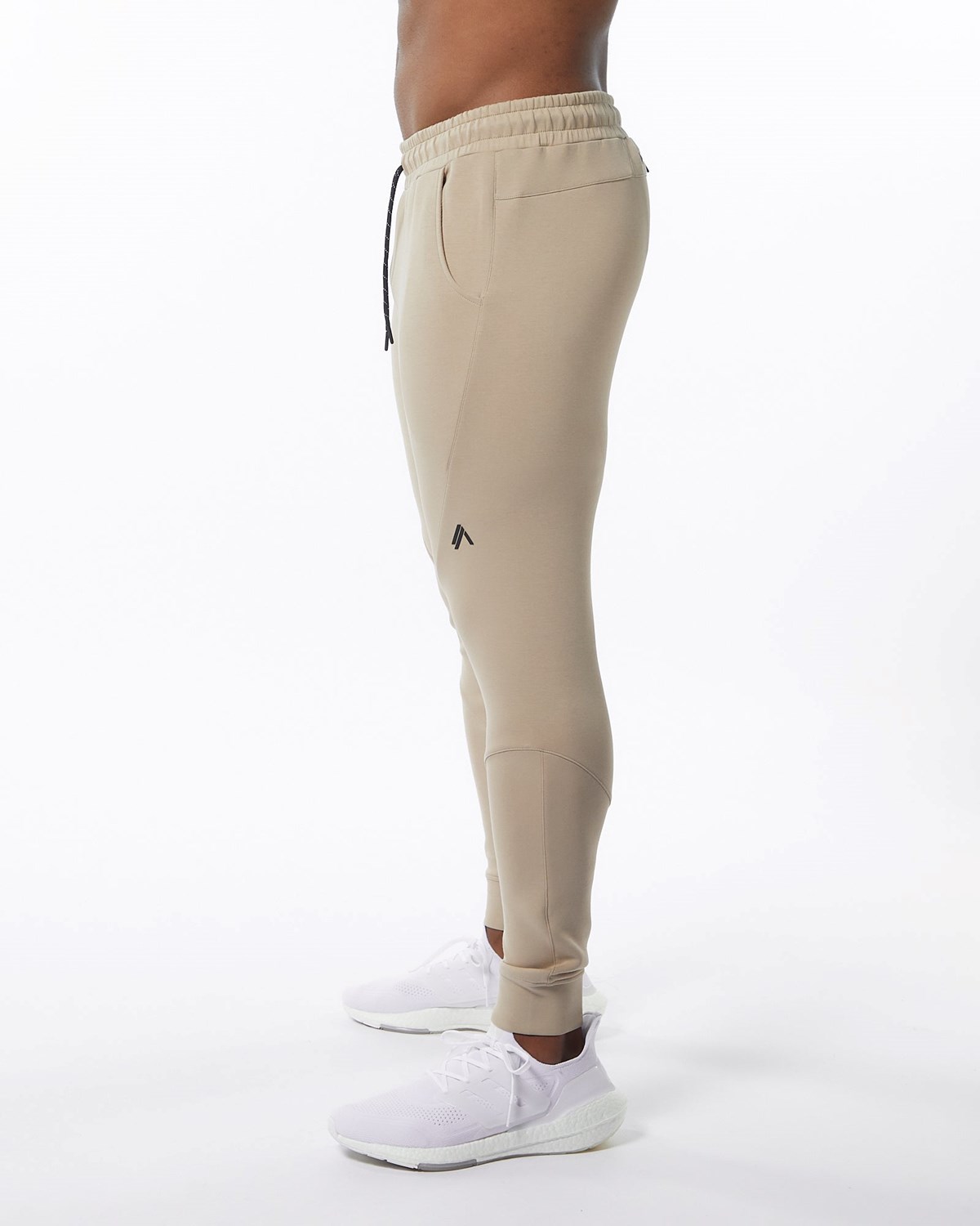 Tan Alphalete Interlock Knit Cuffed Jogger | WJPYIZ298