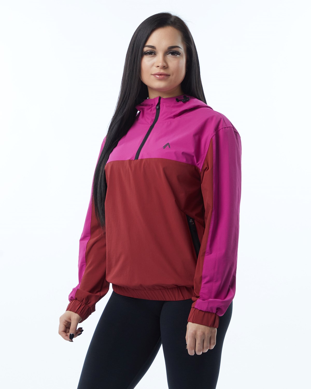 Tartan Pink Alphalete Woven Performance Jacket | LZMFIW301