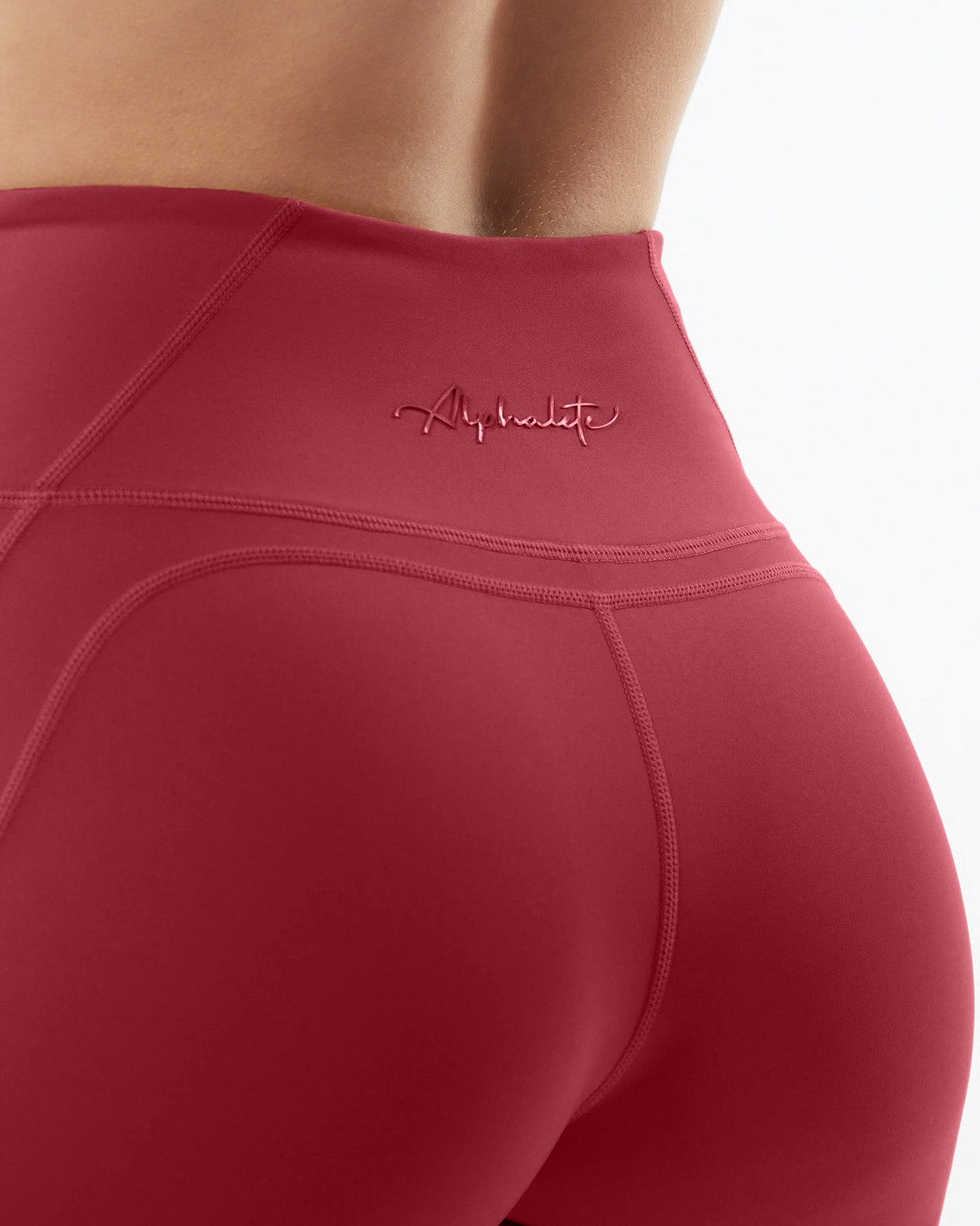 Tartan Red Alphalete High-Waisted Medium Compression 25