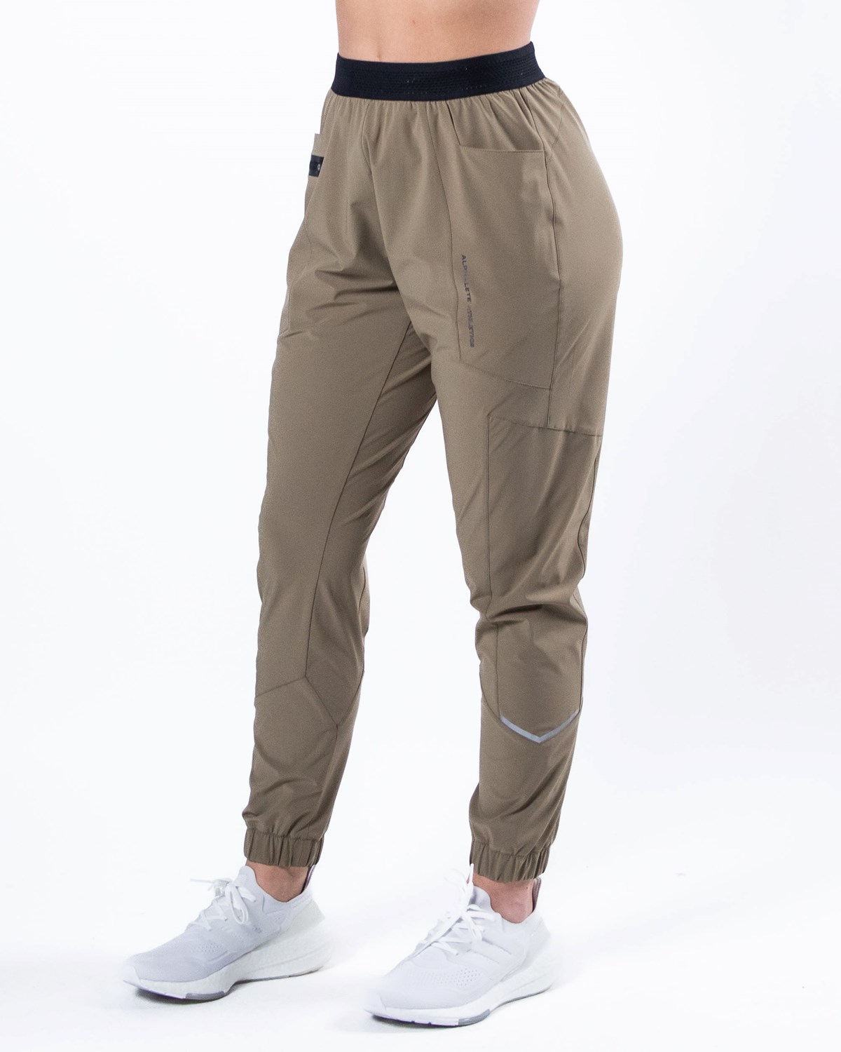 Taupe Alphalete Woven 4-Way Stretch 28