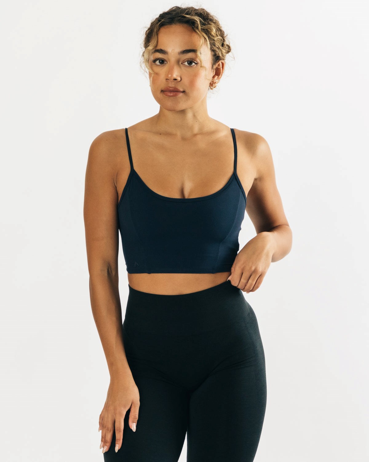 Teal Alphalete Fitted Cropped Tank | BIUYVD341