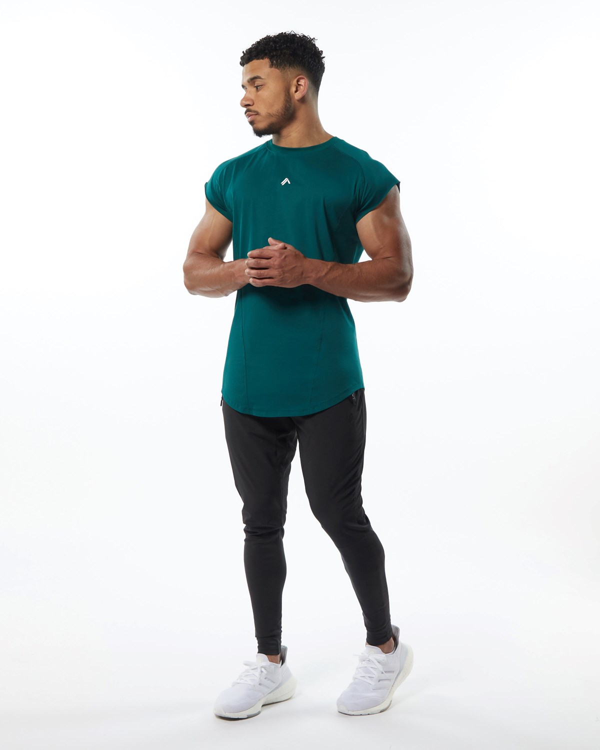 Velvet Teal Alphalete High Performance Sleeveless Tee | TAKCEL314