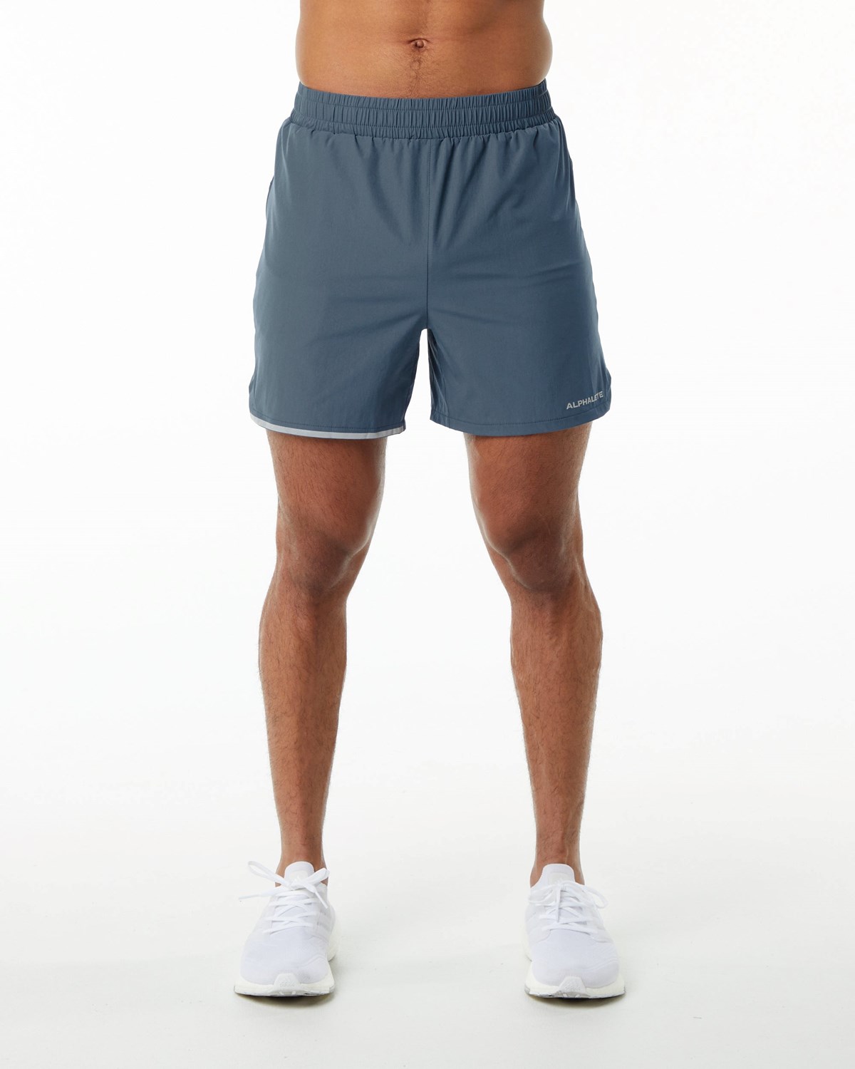 Whale Blue Alphalete Woven Training Short | BCDOWJ471