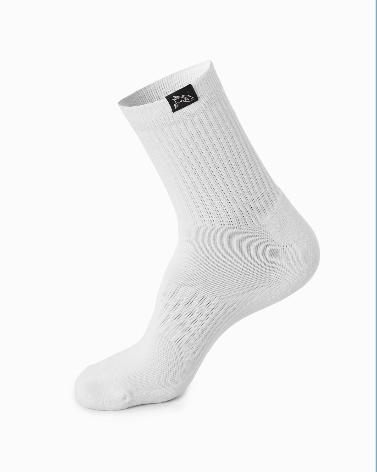 White Alphalete Crew Sock | BOPICG530