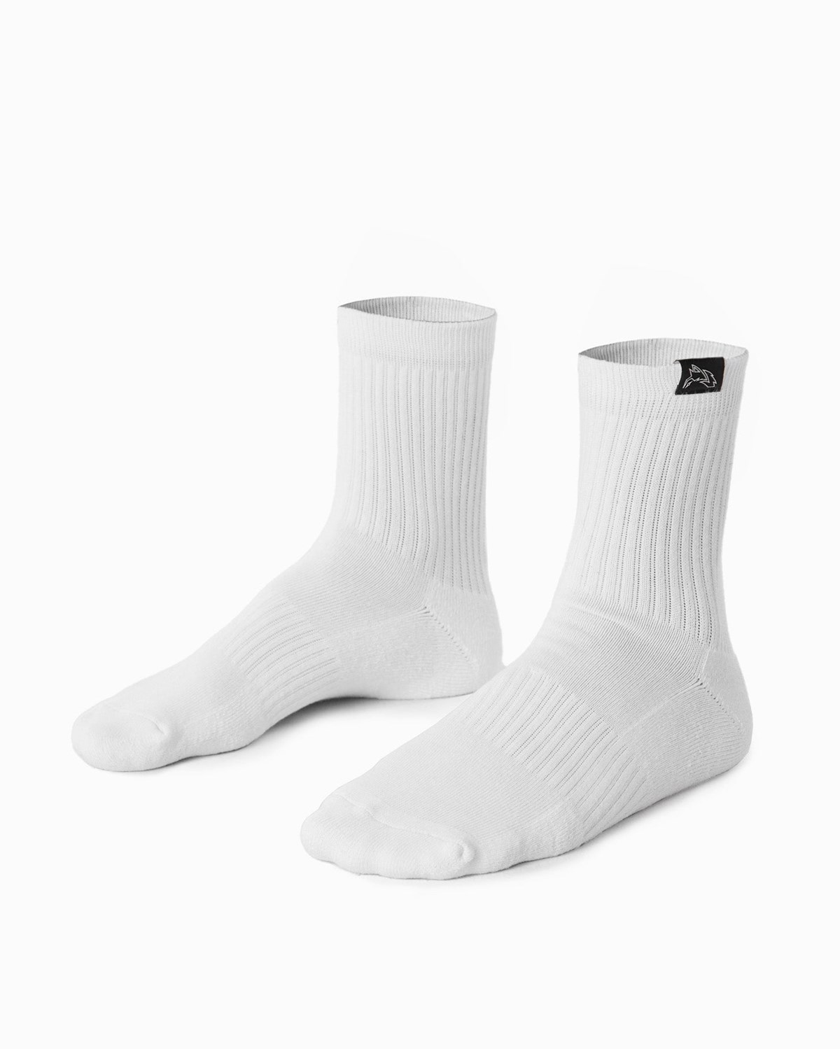 White Alphalete Crew Sock | DFJLMZ147