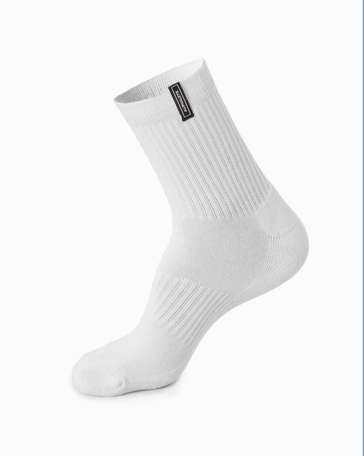 White Alphalete Crew Sock | JTZCSV486