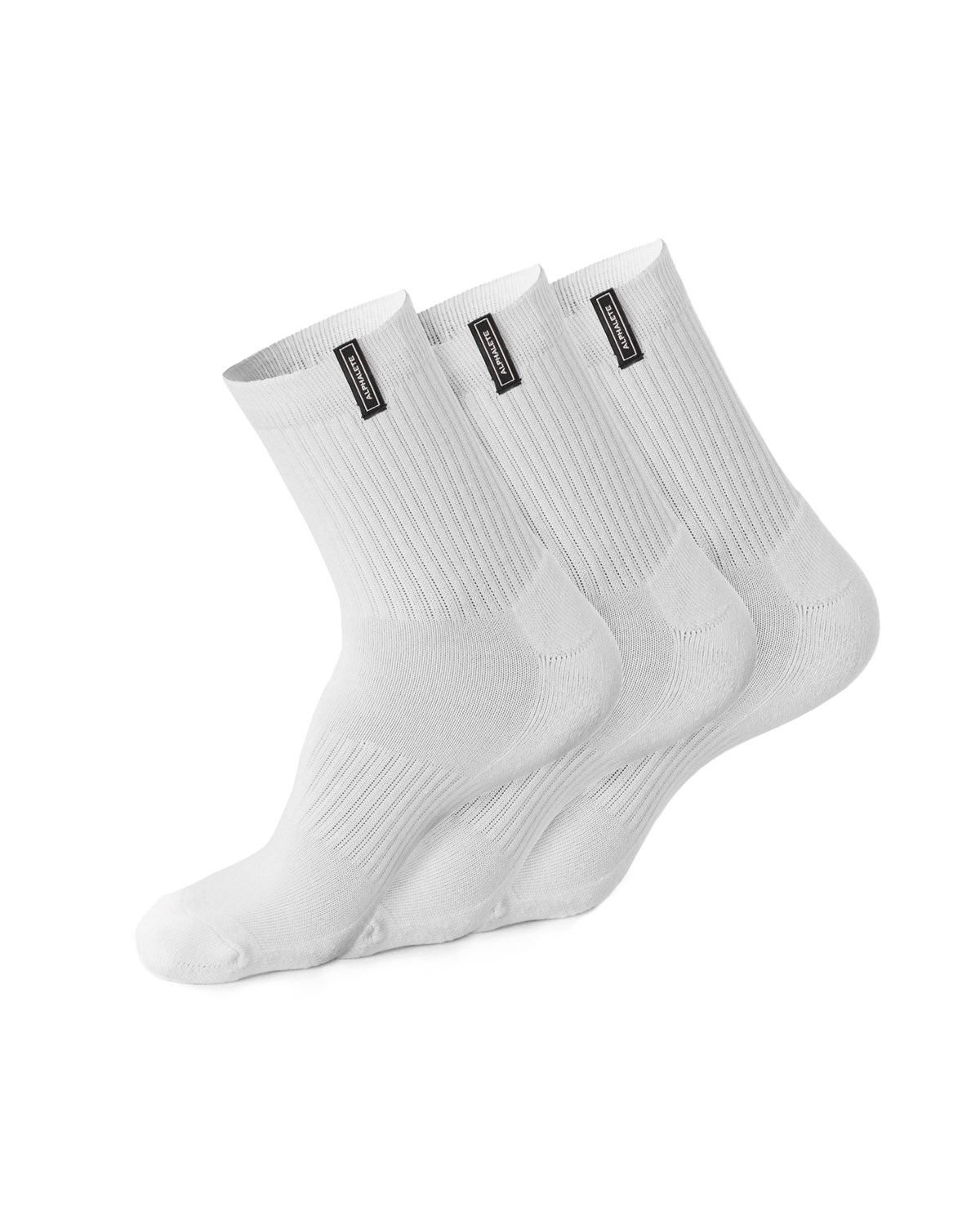 White Alphalete Crew Sock | JTZCSV486