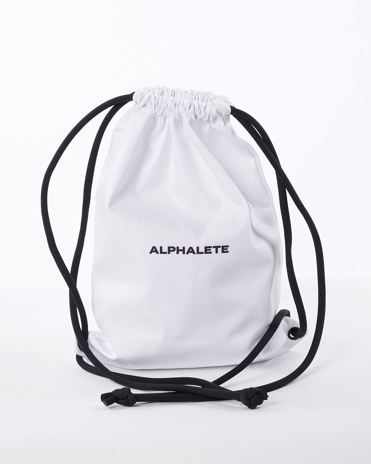 White Alphalete Drawstring Bag | JIFDQY174