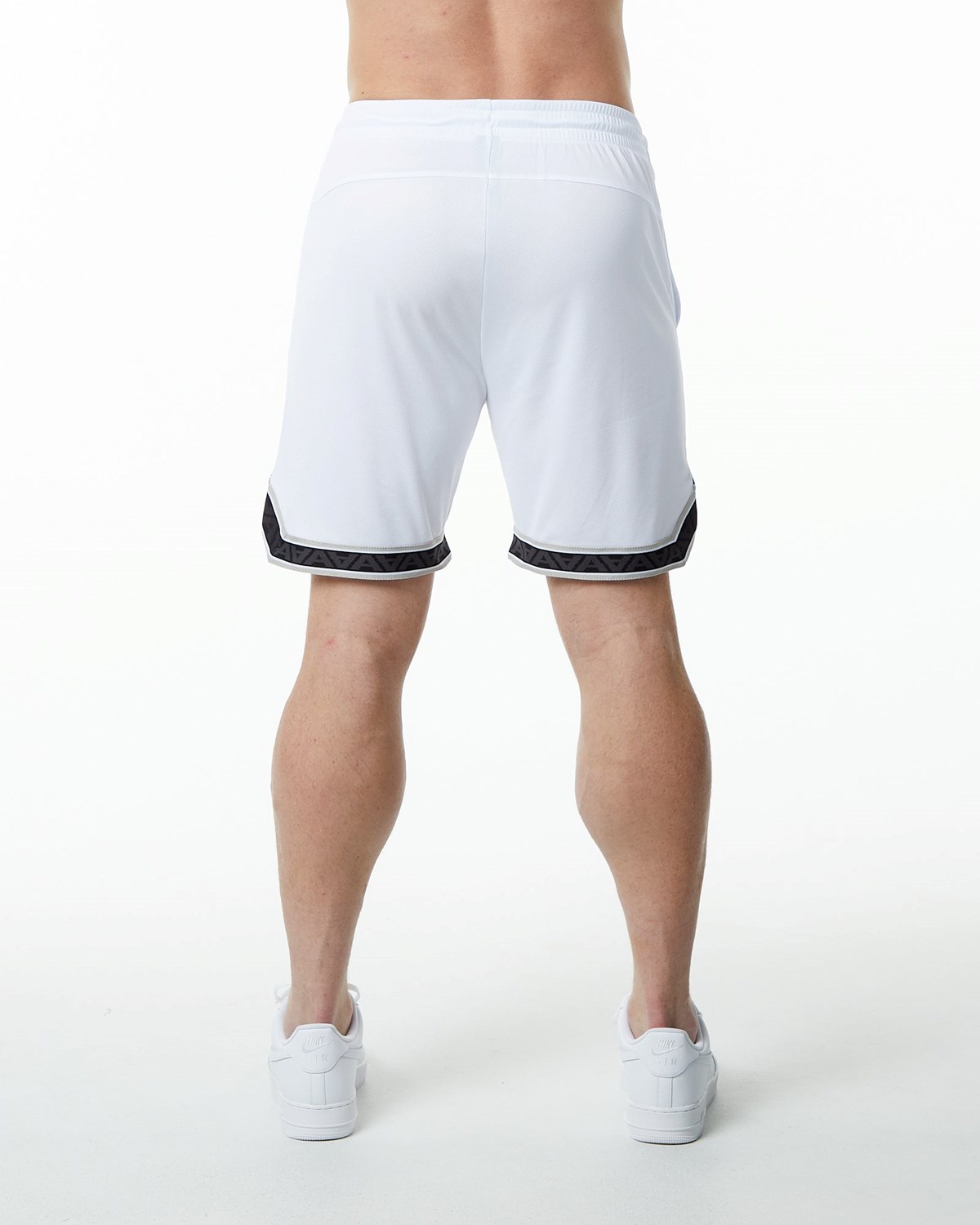 White Alphalete Jersey Knit Short | TGLFYA673