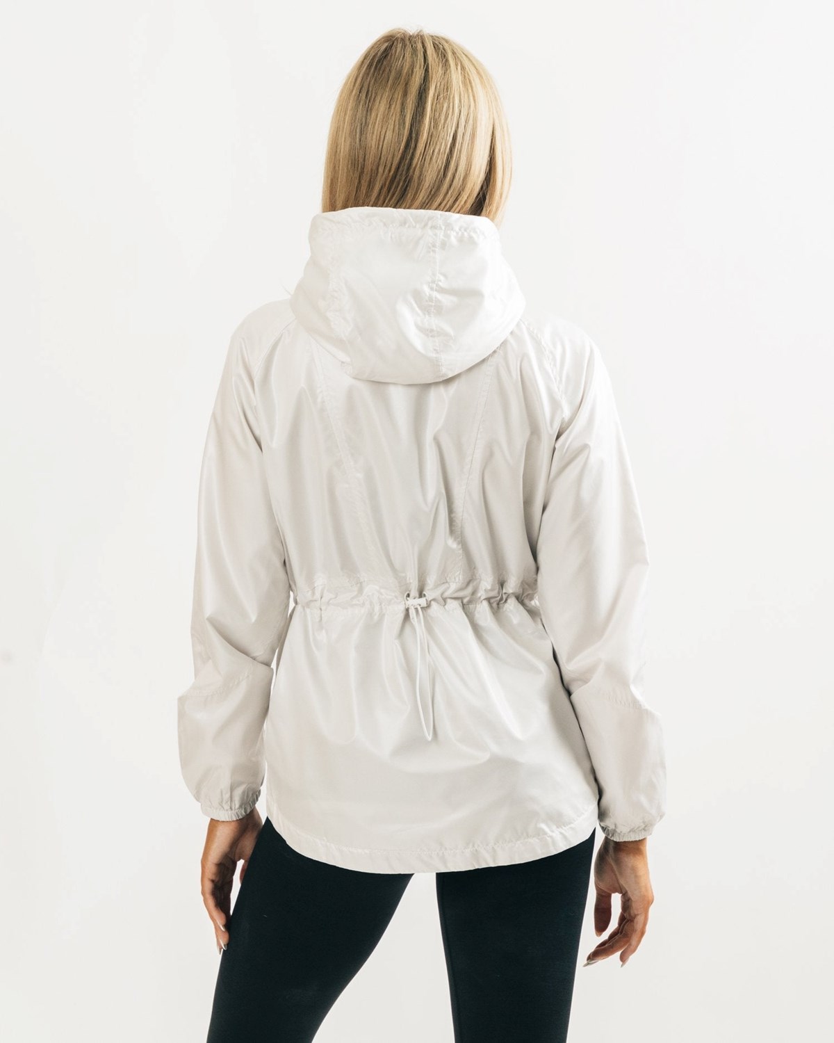 White Alphalete Woven Performance Jacket | EWTFMI759