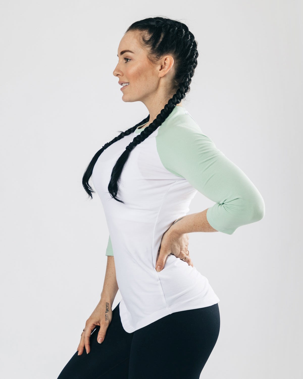 White Haven Alphalete Fitted Performance 3/4 Sleeve | LNVOHY948