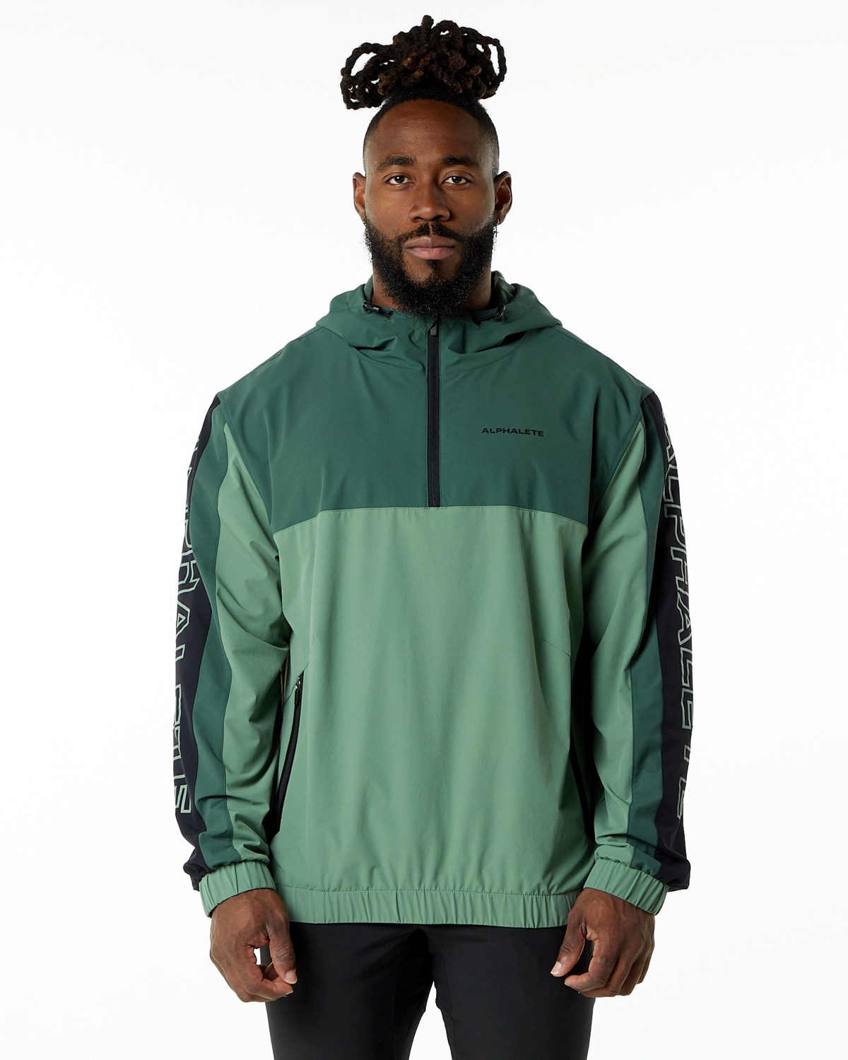 Wild Sage Alphalete Woven Performance Jacket | JDNSIQ874